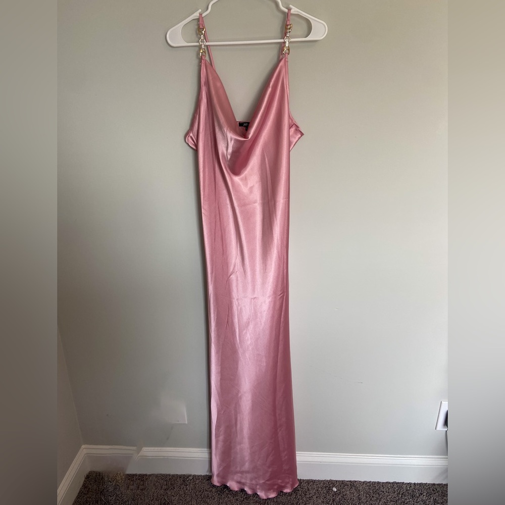 Pink Satin Dress